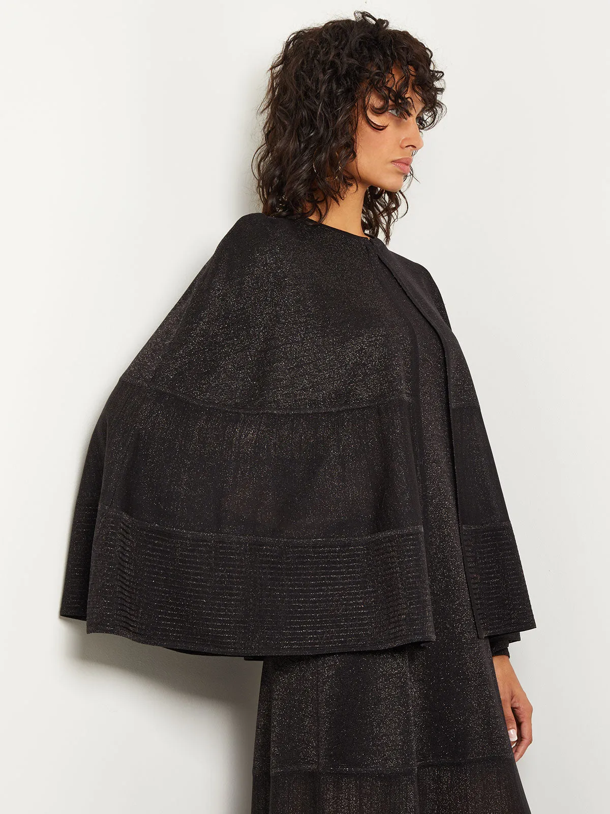 Shimmer Knit Cape