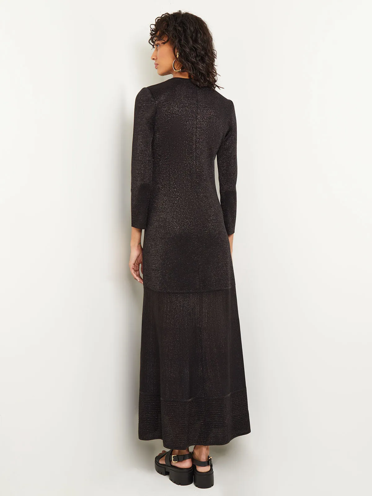 Shimmer Knit Maxi Dress