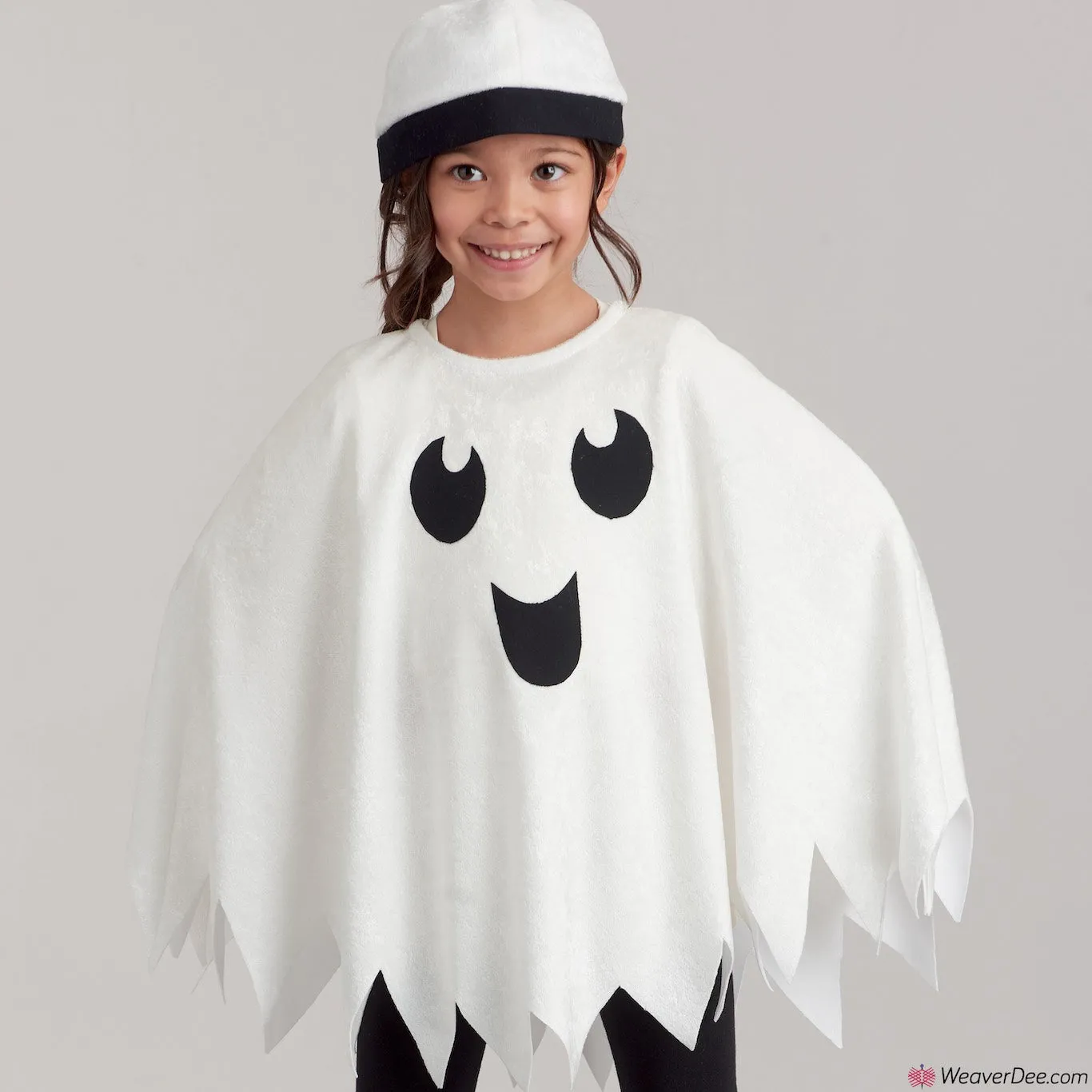 Simplicity Pattern S9351 Children's Poncho Costumes - Pumpkin, Scarecrow, Ghost, Skeleton