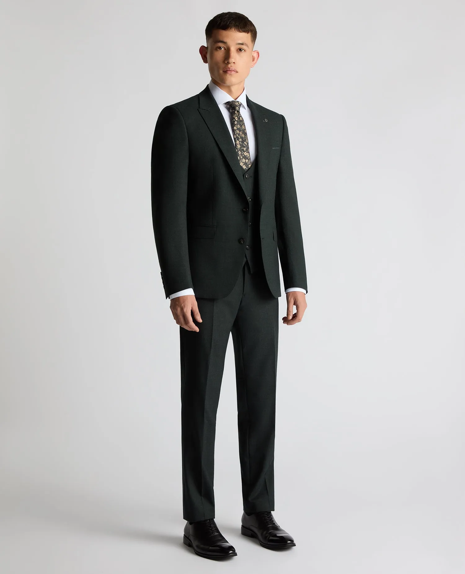 Slim Fit Wool Stretch Suit Jacket