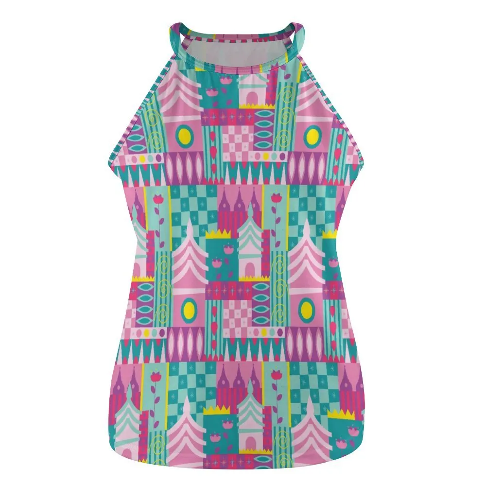 Small World Women's Round-Neck Vest Tank Top