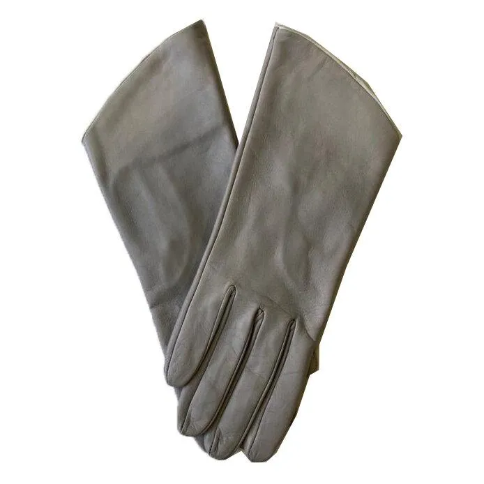 Sophianna - Women's Silk Lined Two Tone Leather Gloves