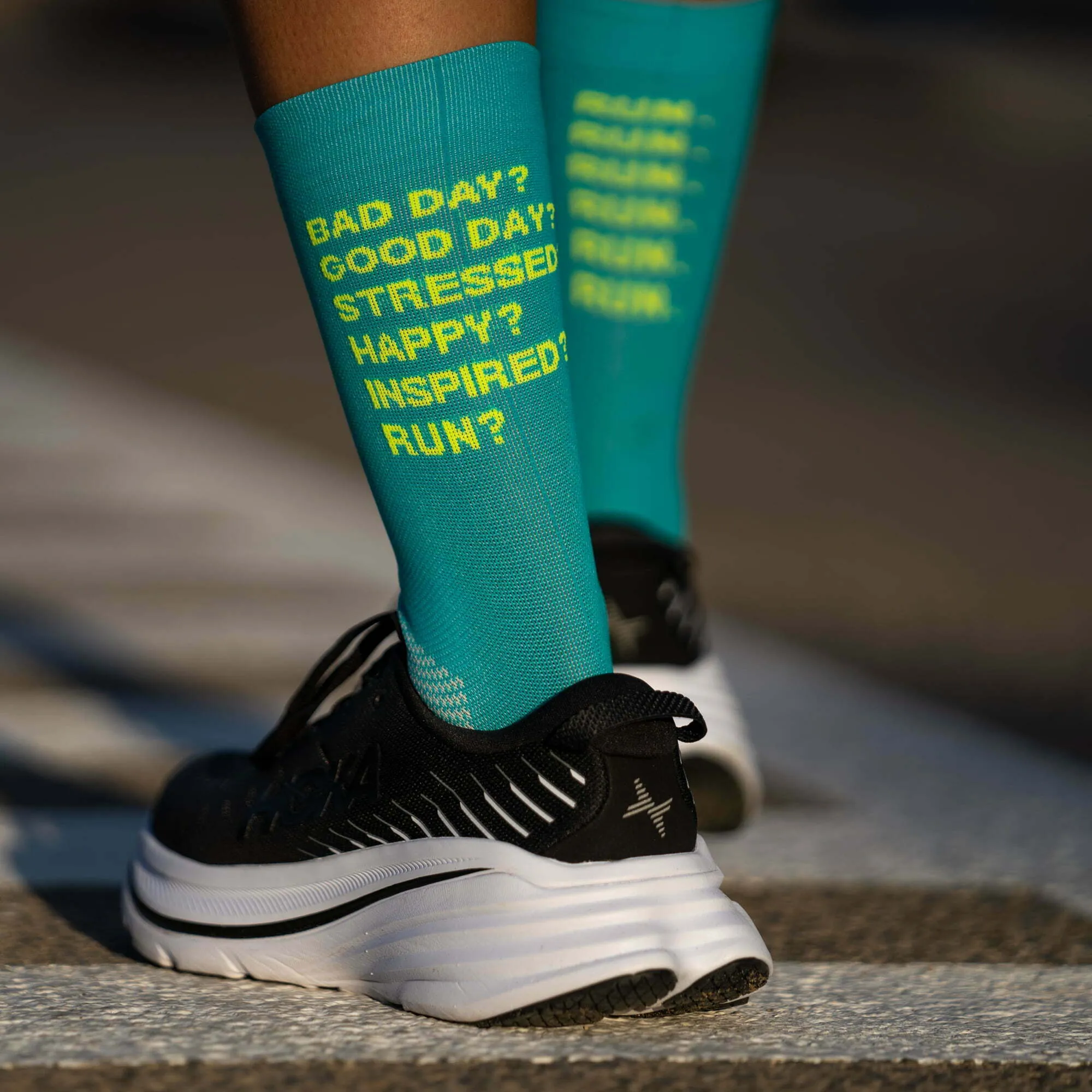 Sporcks Running Socks - Just Run Green