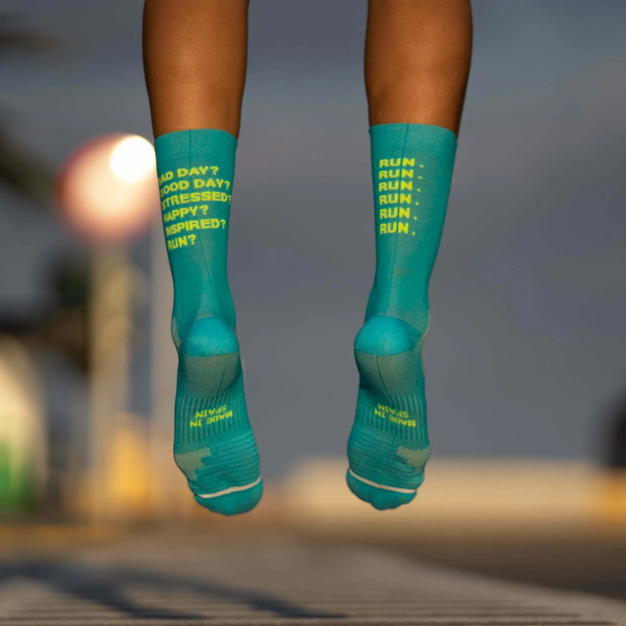 Sporcks Running Socks - Just Run Green