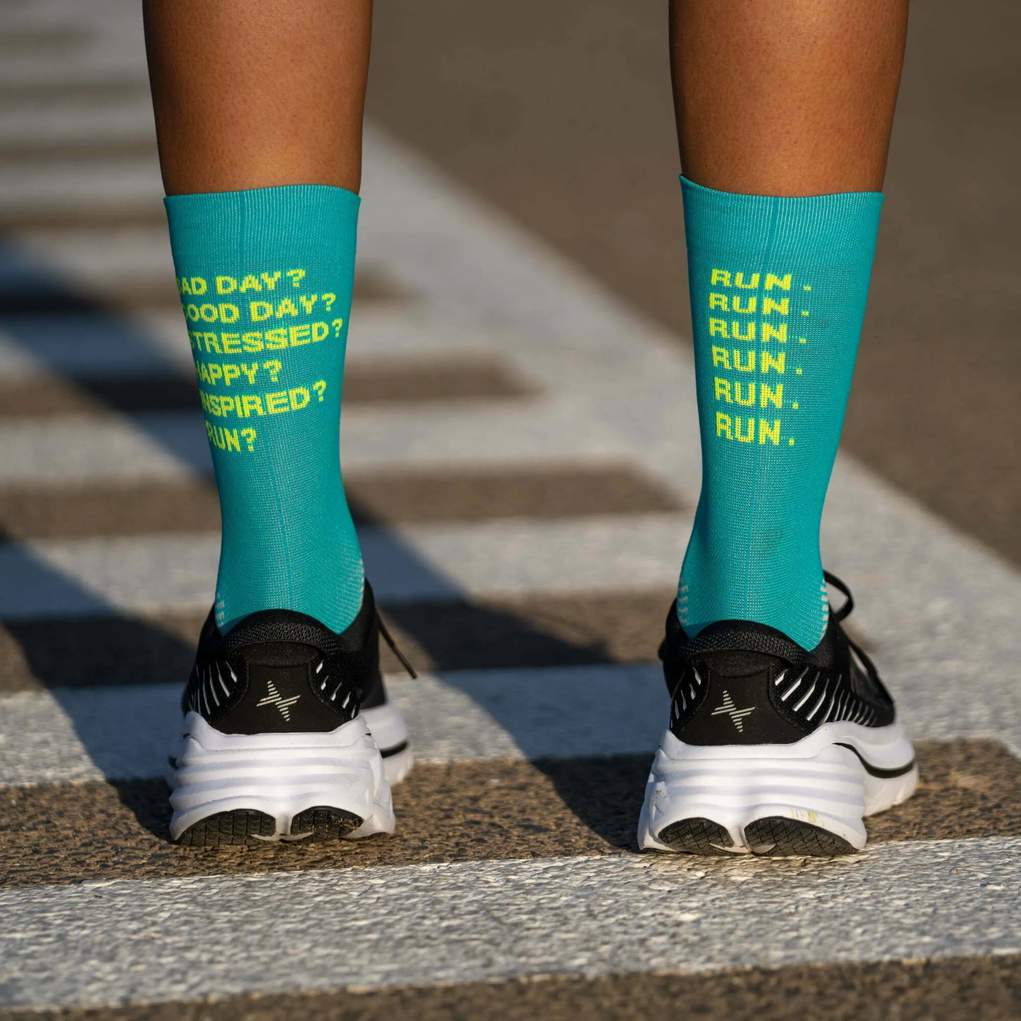 Sporcks Running Socks - Just Run Green