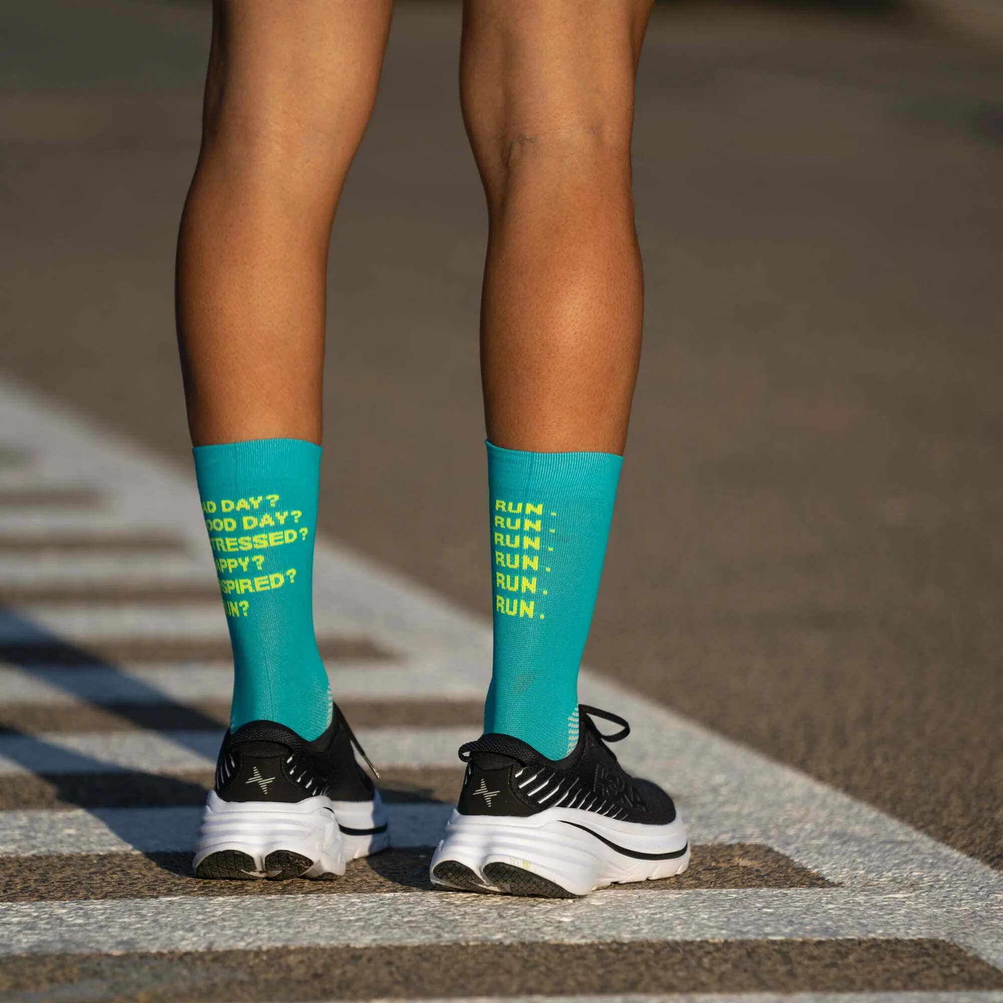 Sporcks Running Socks - Just Run Green