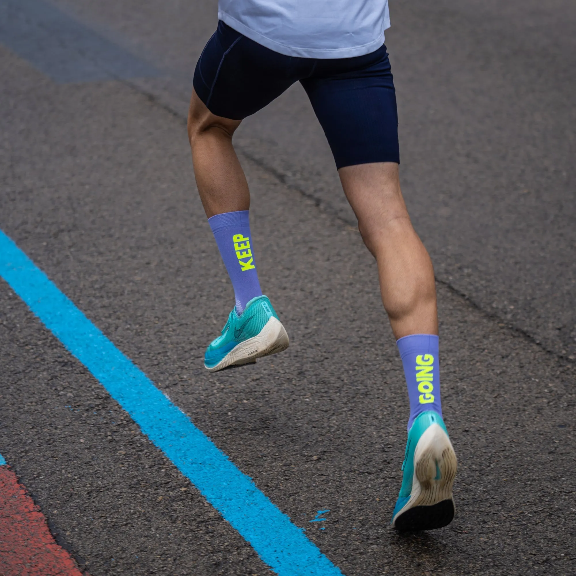 Sporcks Running Socks - Keep Going Purple