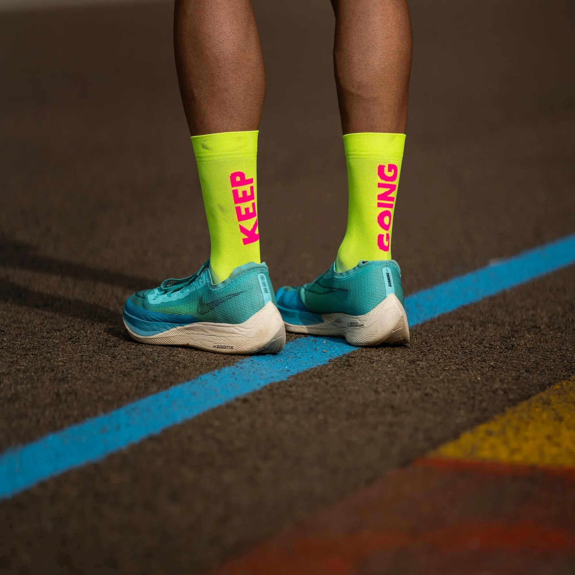 Sporcks Running Socks - Keep Going Yellow