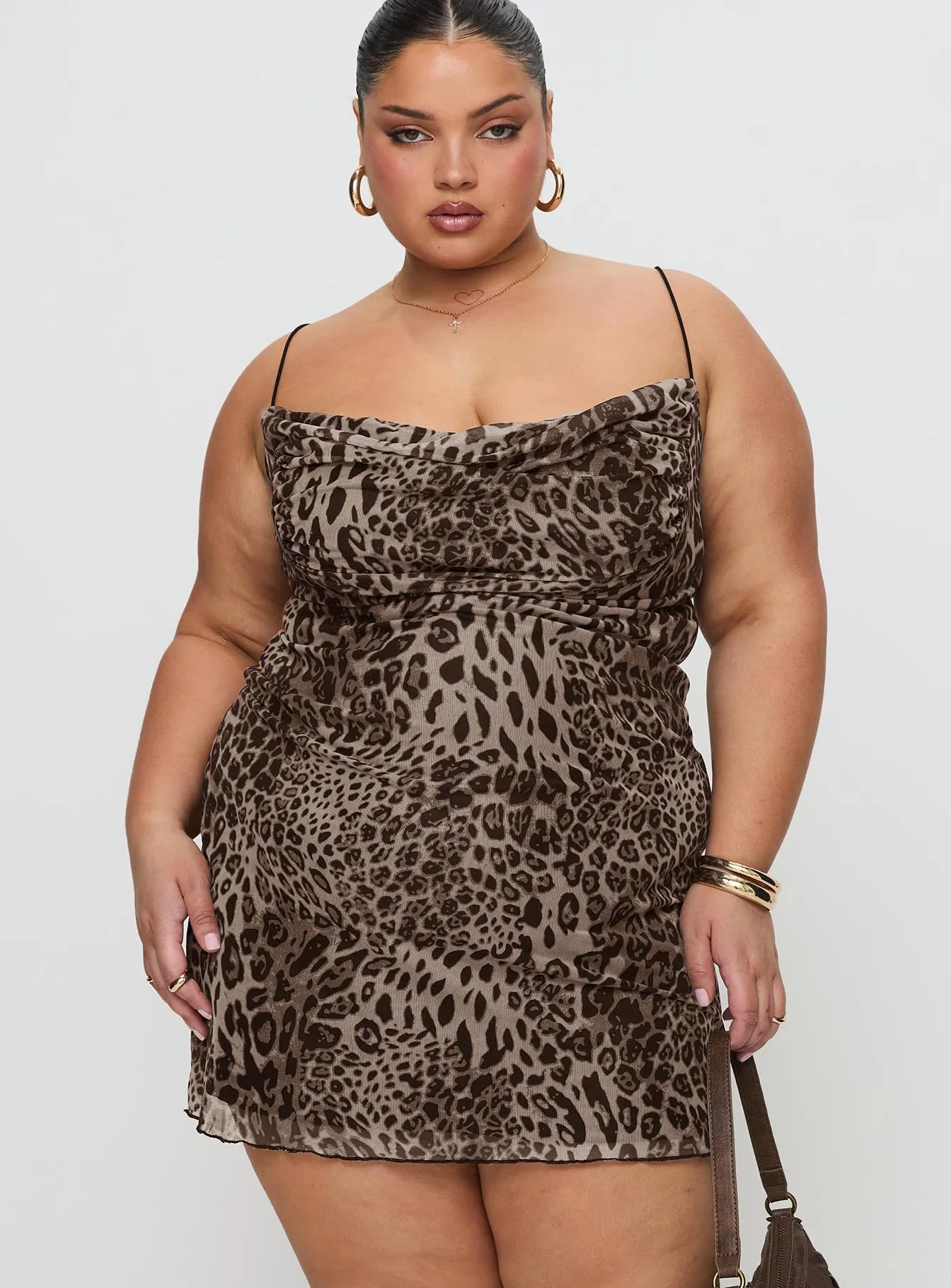 Sugar Mini Dress Leopard Curve