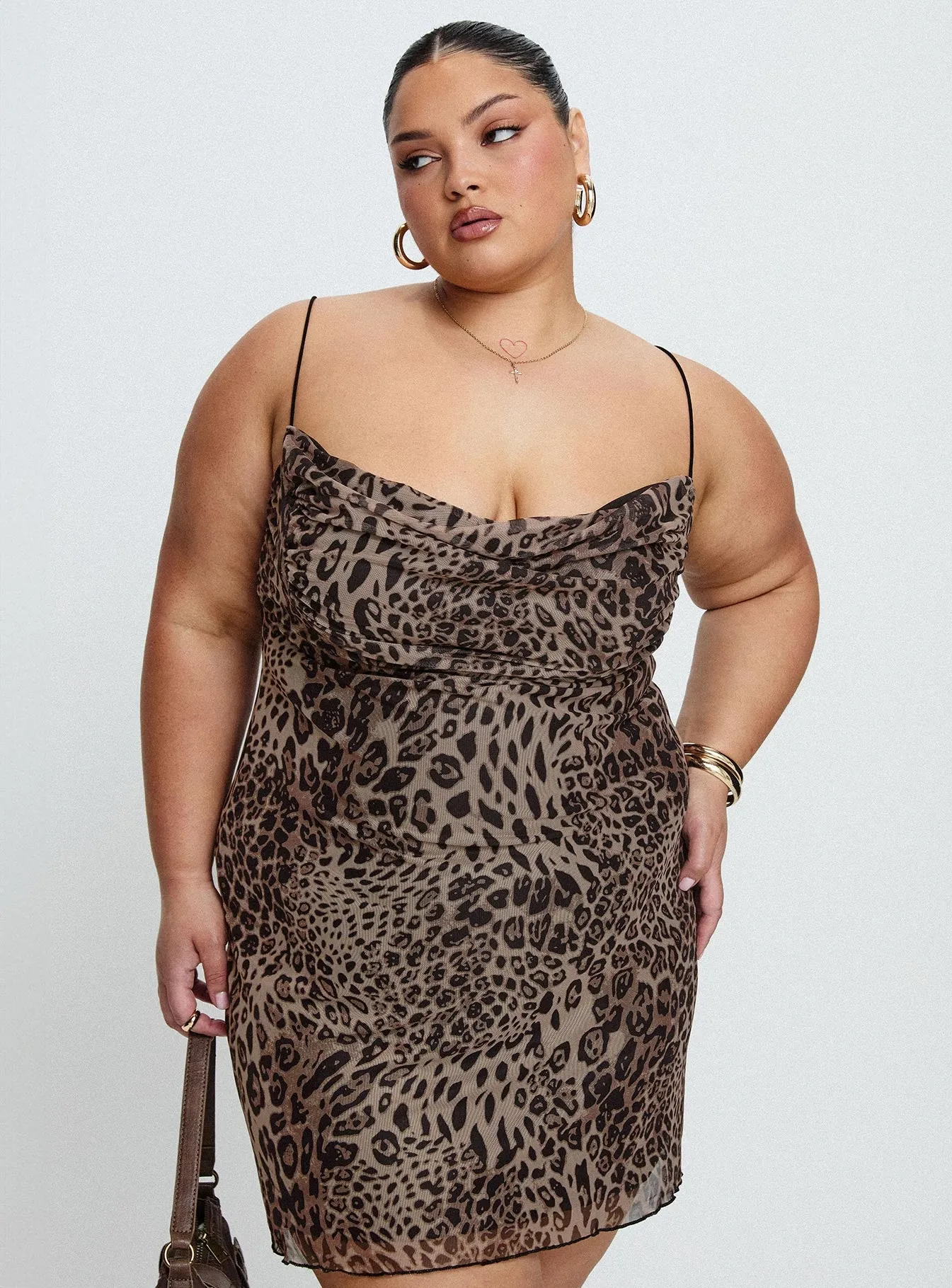 Sugar Mini Dress Leopard Curve