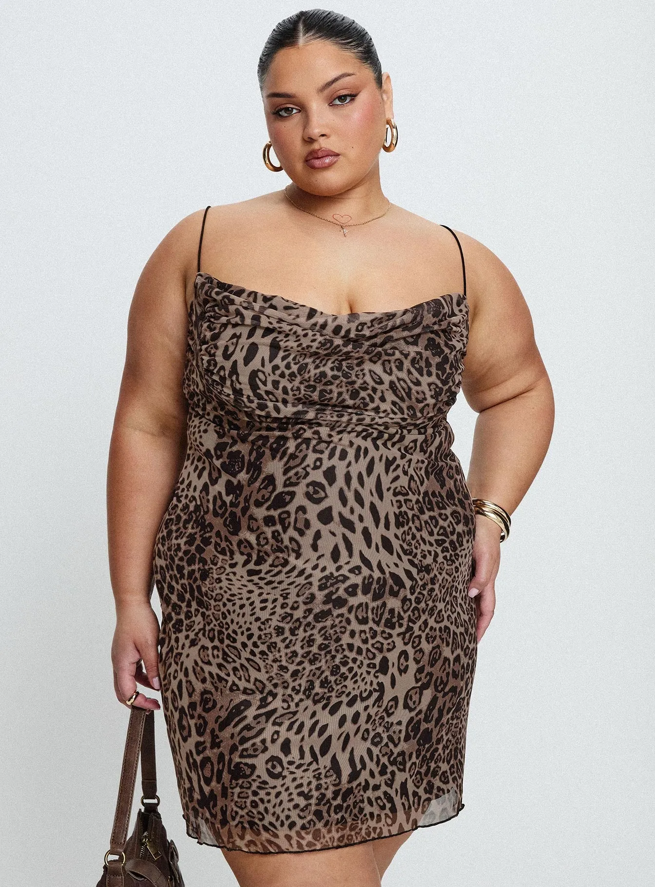 Sugar Mini Dress Leopard Curve