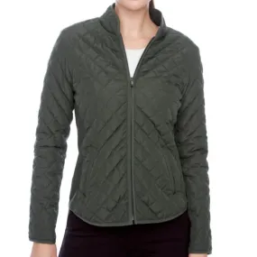 Swing Control Quilted Rib Jacket - Olive