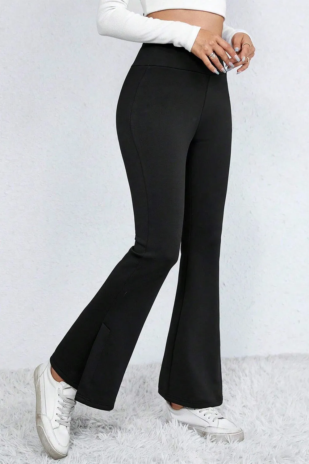 Thermal Lined Flare Leg Pants