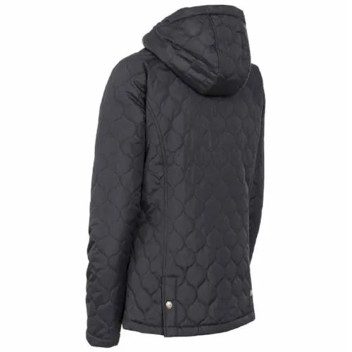 Trespass Ladies Tempted Jacket - Quilted, Lightly Padded, Fleece Lined Hood - Stay Warm and Chic