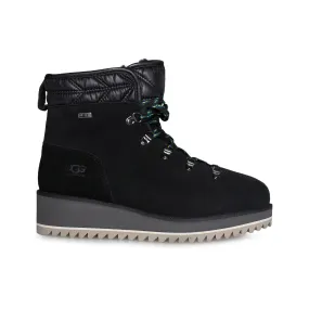 UGG Birch Lace-Up Black Boot - Women's