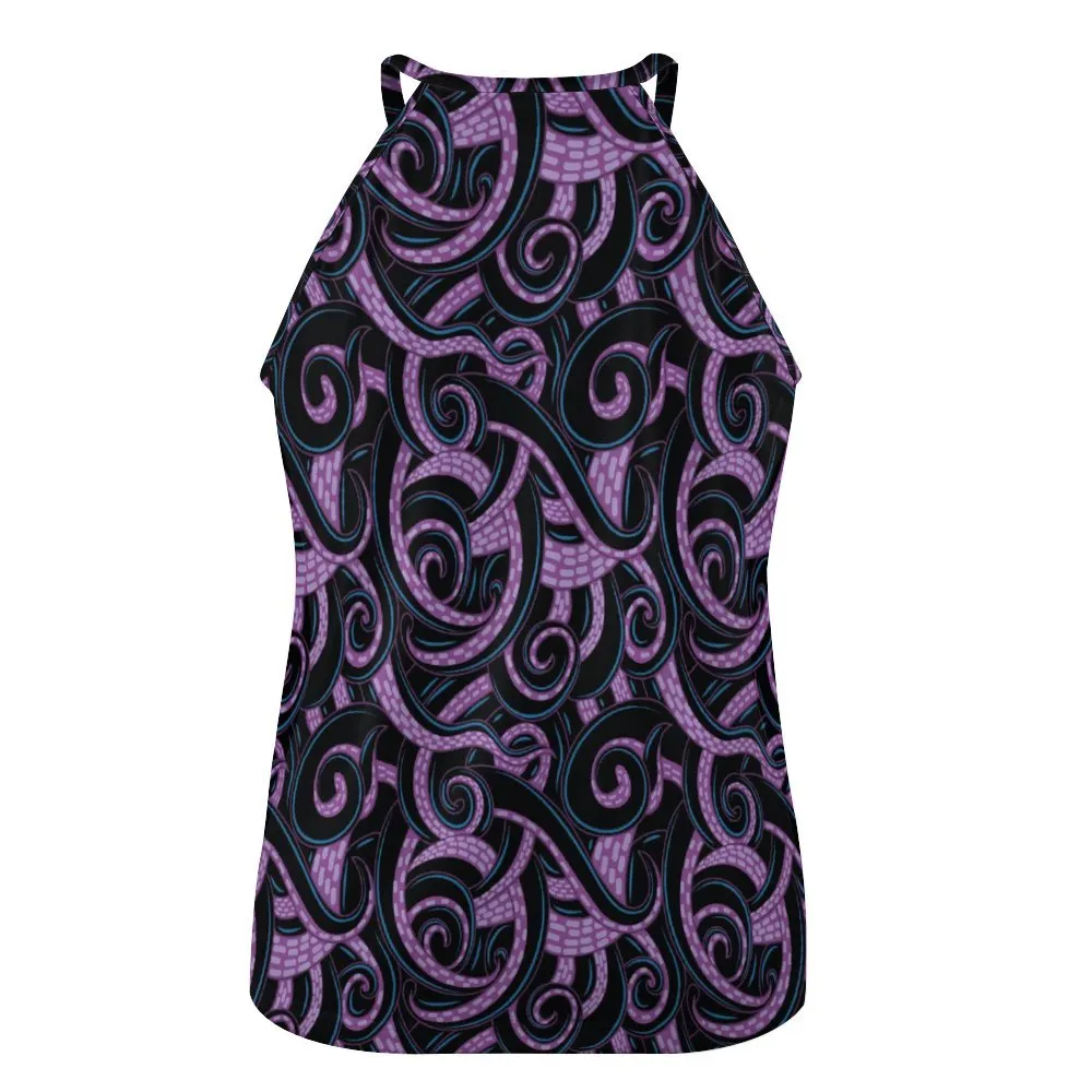 Ursula Tentacles Women's Round-Neck Vest Tank Top