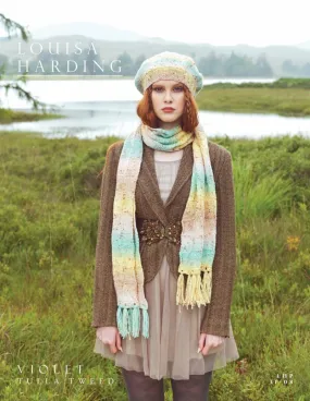 VIOLET BERET & SCARF KIT - LOUISA HARDING