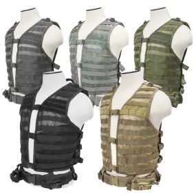 VISM Tactical MOLLE Vest w/ Hydration Pouch & Belt by NcSTAR