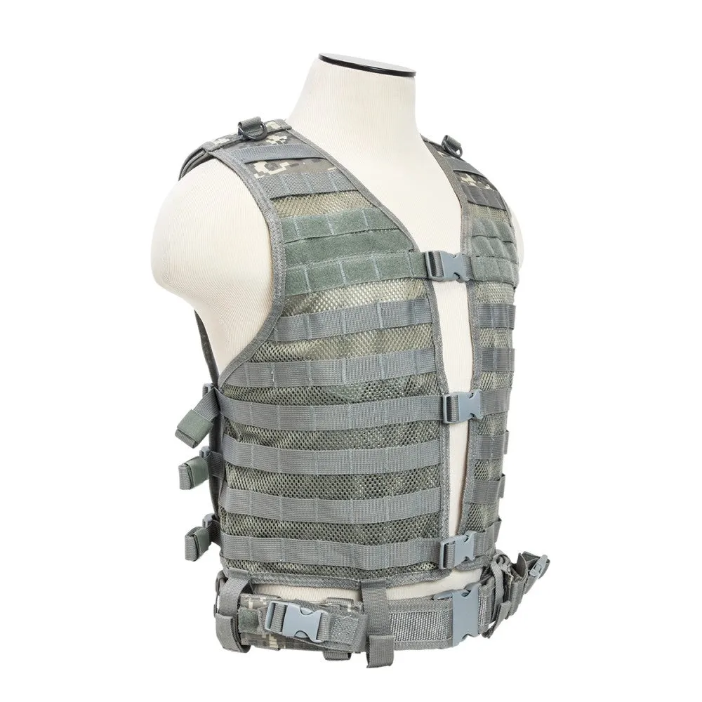 VISM Tactical MOLLE Vest w/ Hydration Pouch & Belt by NcSTAR