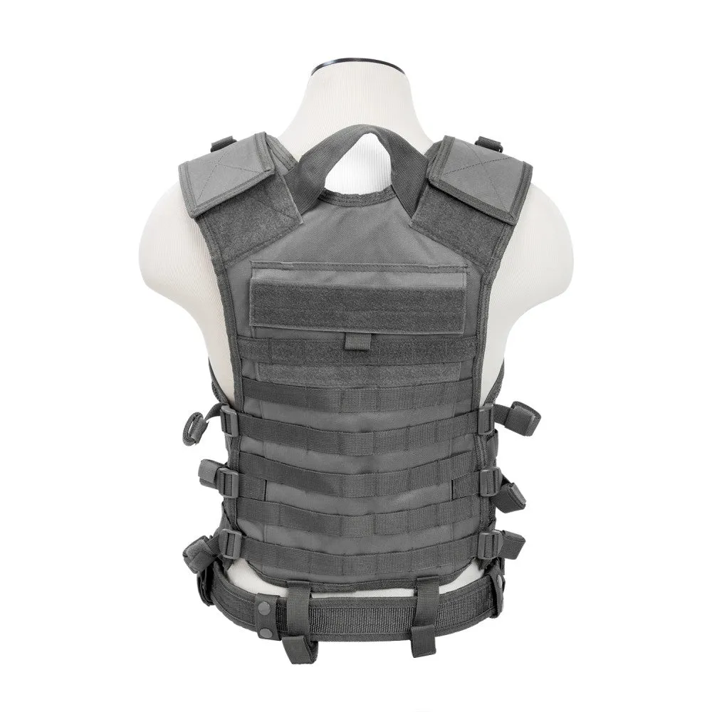 VISM Tactical MOLLE Vest w/ Hydration Pouch & Belt by NcSTAR