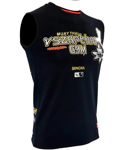 Vszap VTT008 Muay Thai Boxing Vest Tank Top S-4XL Black