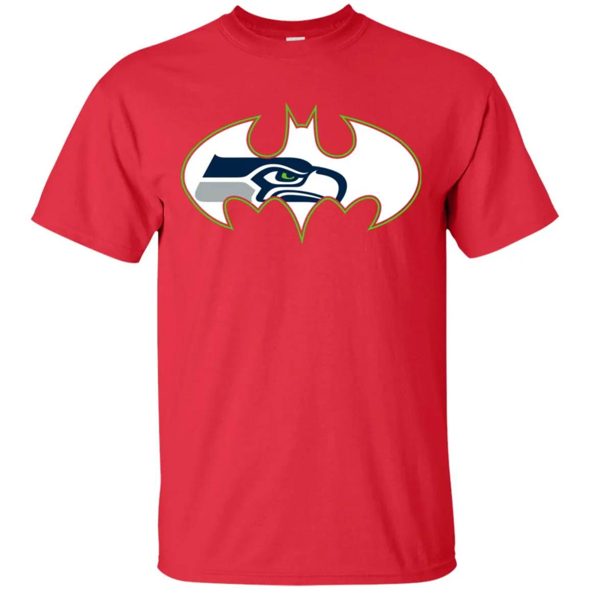 We Are The Seattle Seahawks Batman Nfl Mashup Men Cotton T-Shirt