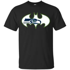 We Are The Seattle Seahawks Batman Nfl Mashup Men Cotton T-Shirt