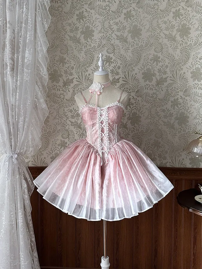 Wisteria Ballet ~ Sweet Lolita Party Dress Mini Corset Dress by Alice Girl ~ Pre-order