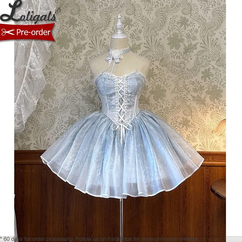 Wisteria Ballet ~ Sweet Lolita Party Dress Mini Corset Dress by Alice Girl ~ Pre-order