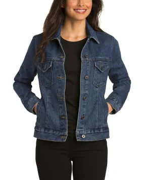 Women's Casual Long Sleeve Button Down Denim Jacket