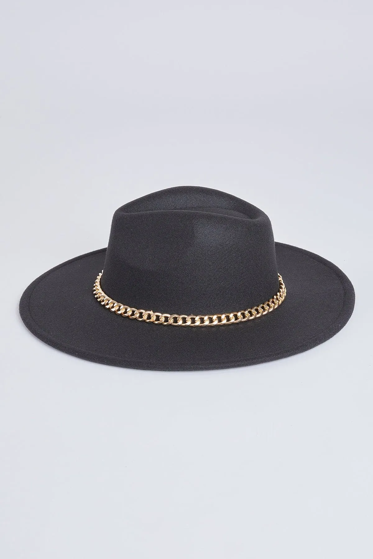 Women's Chain Wide Brim Hat