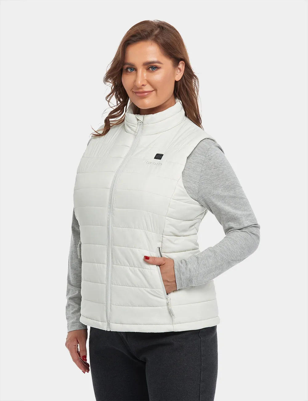 Women's Classic Heated Vest - Off-White