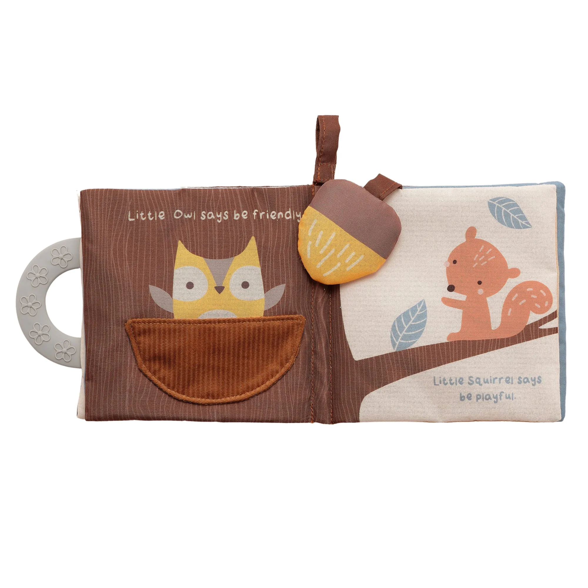 Woodland Soft Book w/ Bear Plush Gift Set