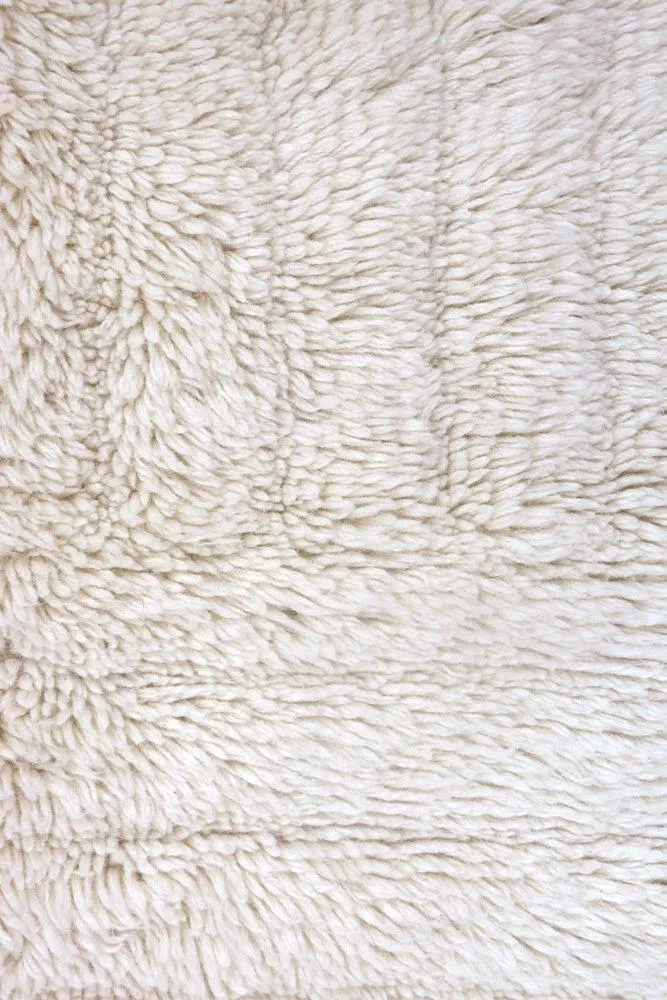 WOOL AREA RUG DUNES WHITE