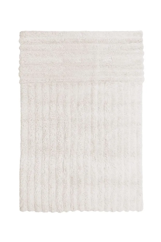 WOOL AREA RUG DUNES WHITE