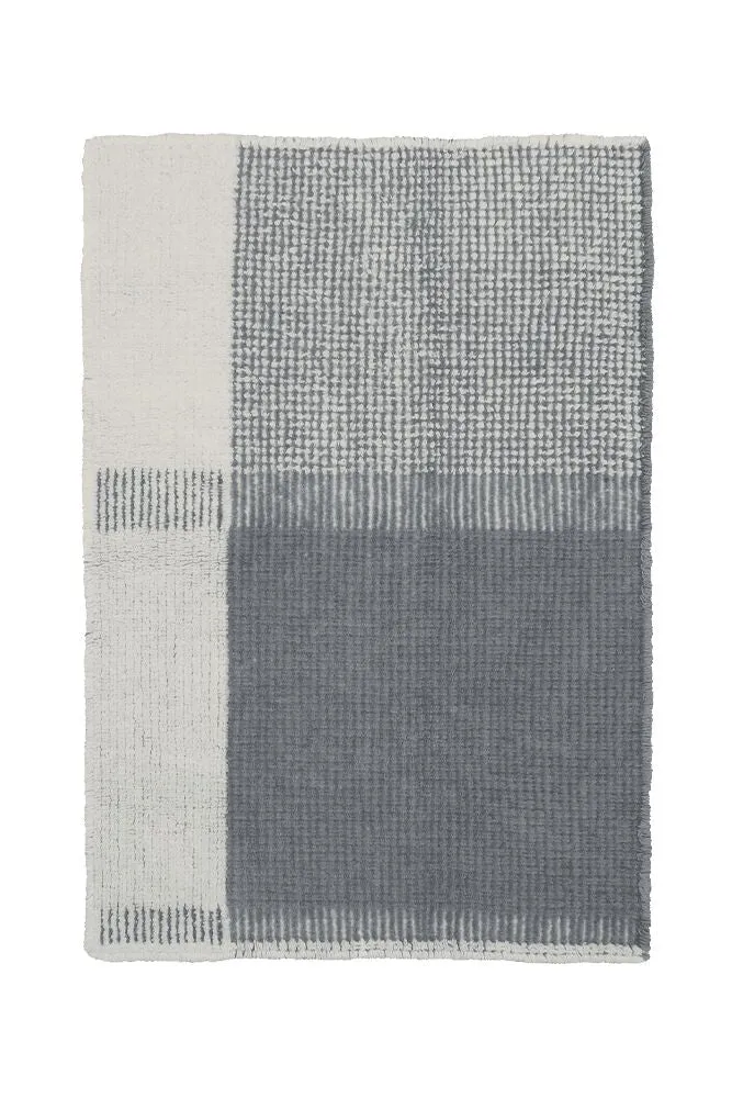 WOOL AREA RUG KAIA BLUE