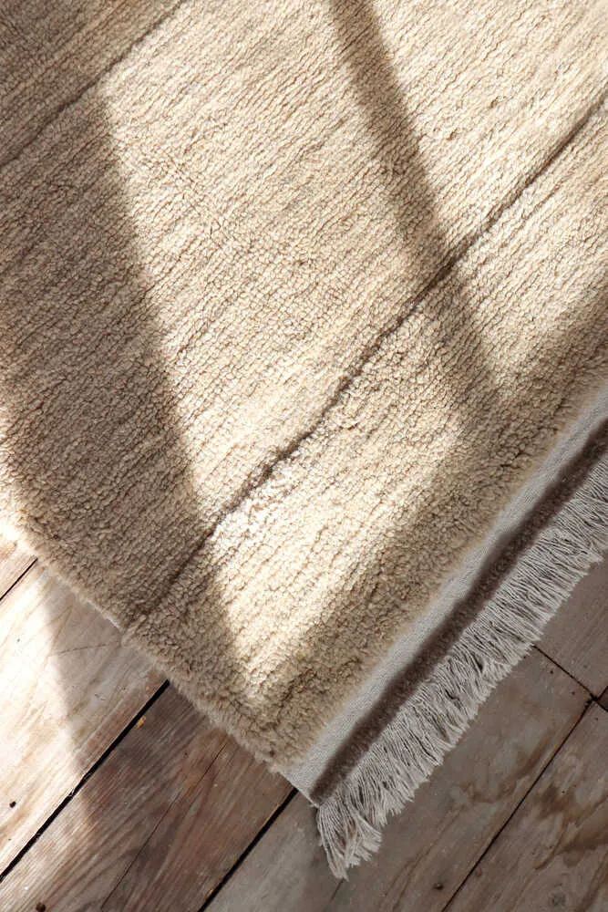 WOOL AREA RUG STEPPE BEIGE