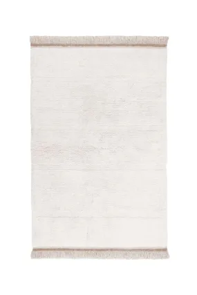 WOOL AREA RUG STEPPE WHITE