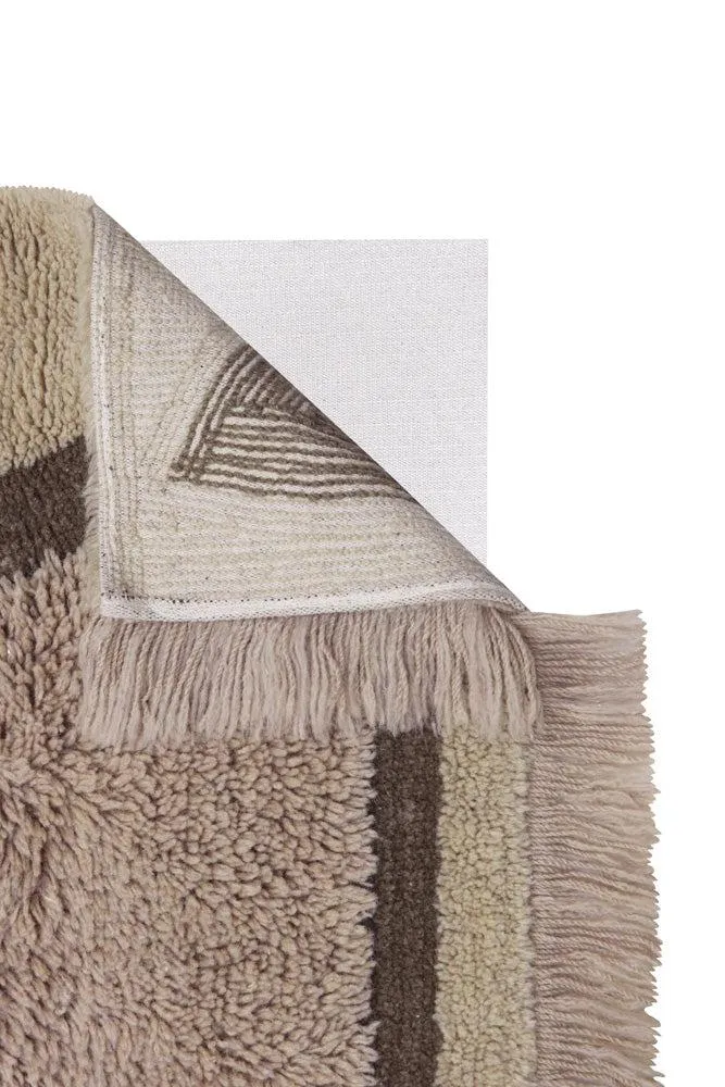 WOOL AREA RUG SUF TAUPE