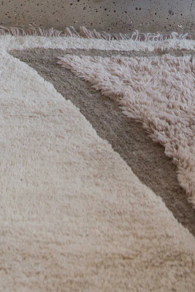 WOOL AREA RUG SUF TAUPE