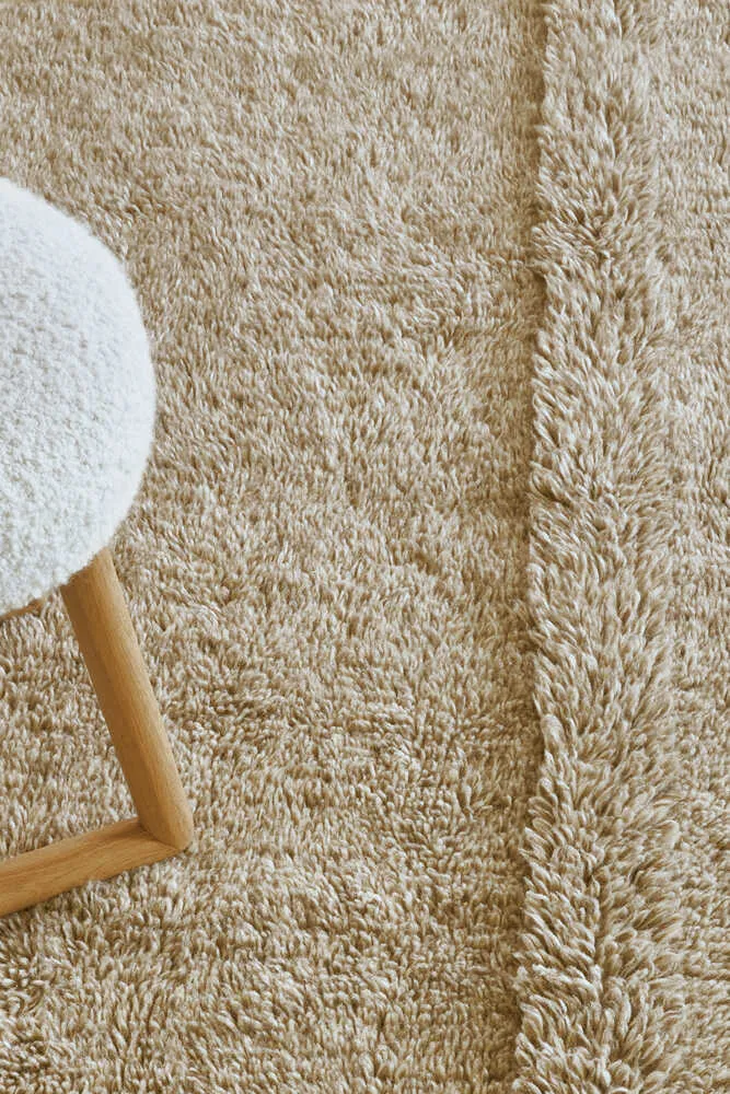 WOOL AREA RUG TUNDRA BEIGE