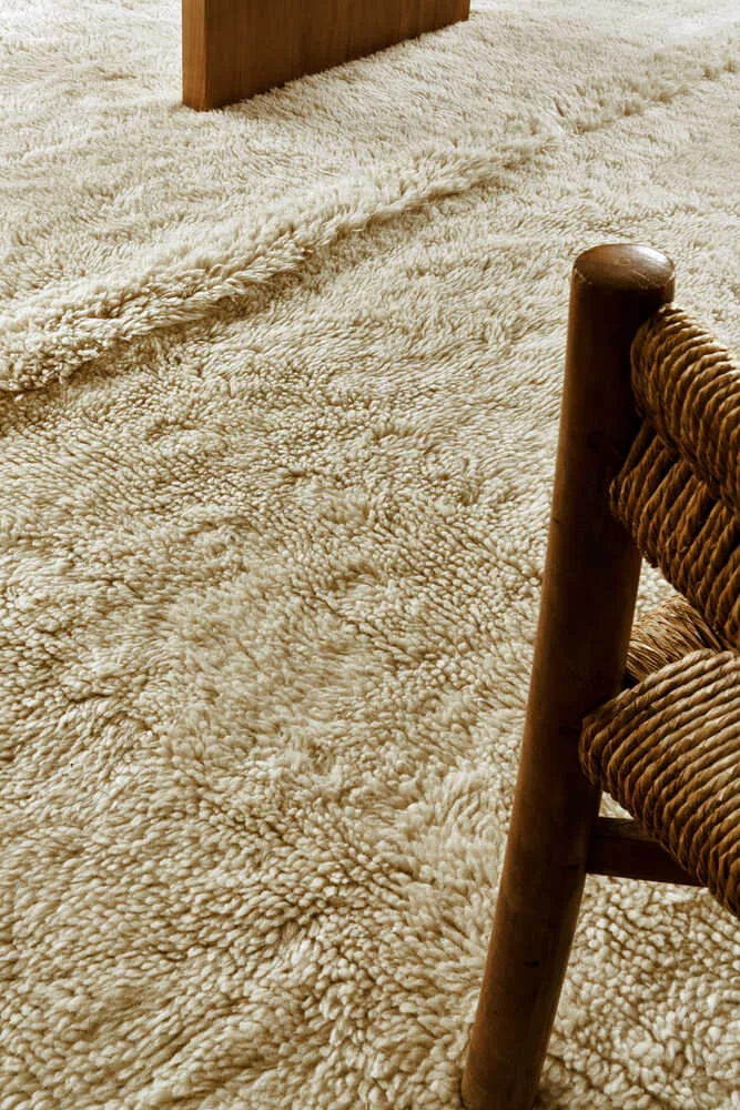 WOOL AREA RUG TUNDRA BEIGE