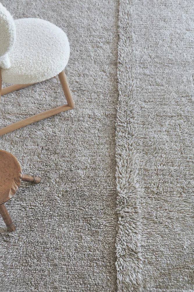 WOOL AREA RUG TUNDRA - GREY